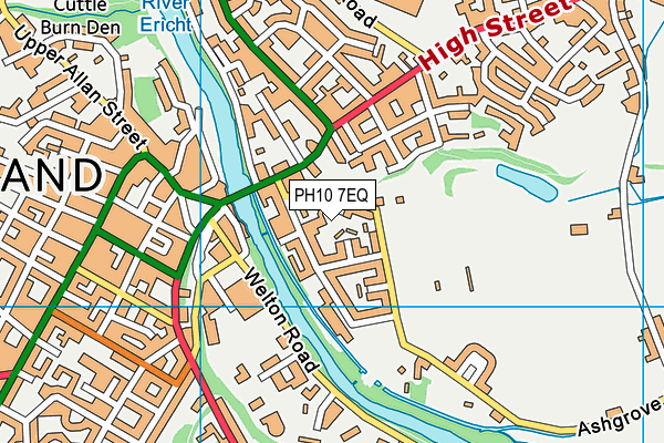 PH10 7EQ map - OS VectorMap District (Ordnance Survey) PH10 7EQ map - OS VectorMap District (Ordnance Survey)