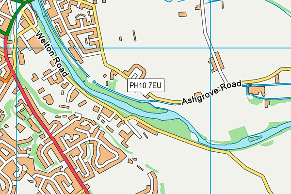 PH10 7EU map - OS VectorMap District (Ordnance Survey)
