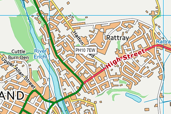 PH10 7EW map - OS VectorMap District (Ordnance Survey) PH10 7EW map - OS VectorMap District (Ordnance Survey)