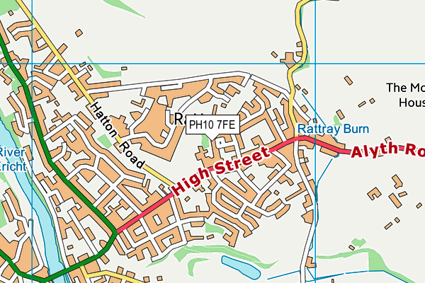 PH10 7FE map - OS VectorMap District (Ordnance Survey) PH10 7FE map - OS VectorMap District (Ordnance Survey)