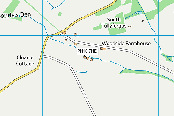 PH10 7HE map - OS VectorMap District (Ordnance Survey) PH10 7HE map - OS VectorMap District (Ordnance Survey)