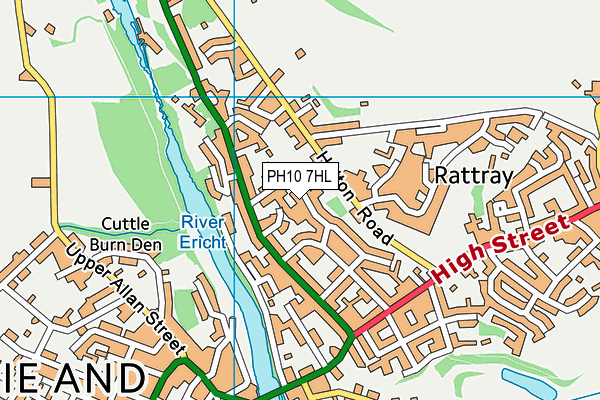 PH10 7HL map - OS VectorMap District (Ordnance Survey) PH10 7HL map - OS VectorMap District (Ordnance Survey)