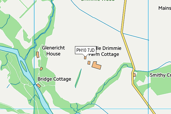 PH10 7JD map - OS VectorMap District (Ordnance Survey) PH10 7JD map - OS VectorMap District (Ordnance Survey)
