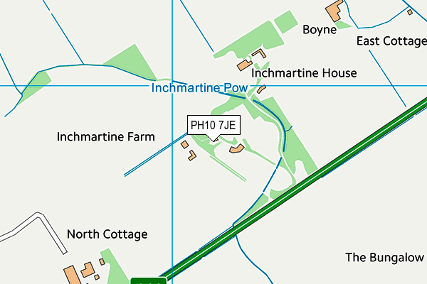 PH10 7JE map - OS VectorMap District (Ordnance Survey) PH10 7JE map - OS VectorMap District (Ordnance Survey)