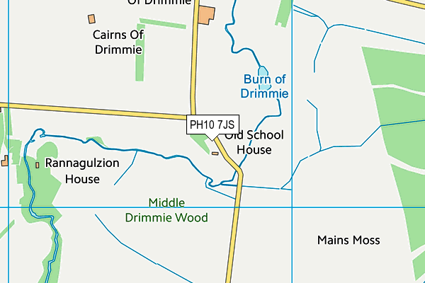 PH10 7JS map - OS VectorMap District (Ordnance Survey) PH10 7JS map - OS VectorMap District (Ordnance Survey)