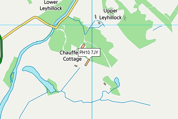 PH10 7JY map - OS VectorMap District (Ordnance Survey)