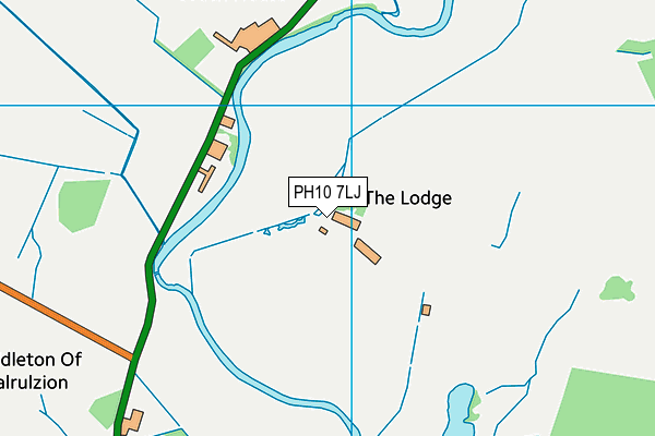 PH10 7LJ map - OS VectorMap District (Ordnance Survey) PH10 7LJ map - OS VectorMap District (Ordnance Survey)