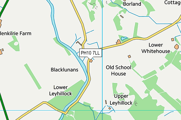 PH10 7LL map - OS VectorMap District (Ordnance Survey) PH10 7LL map - OS VectorMap District (Ordnance Survey)