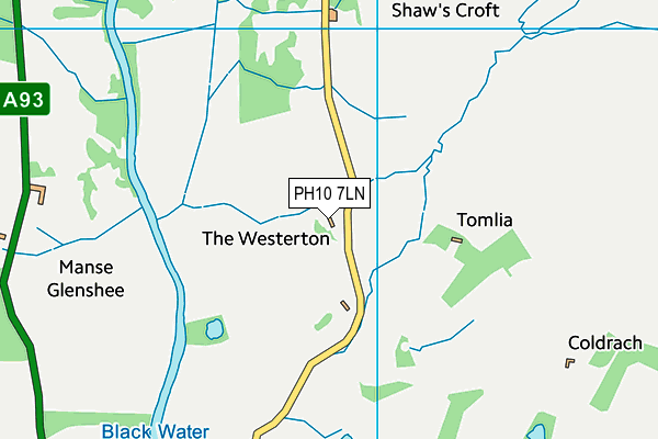 PH10 7LN map - OS VectorMap District (Ordnance Survey) PH10 7LN map - OS VectorMap District (Ordnance Survey)