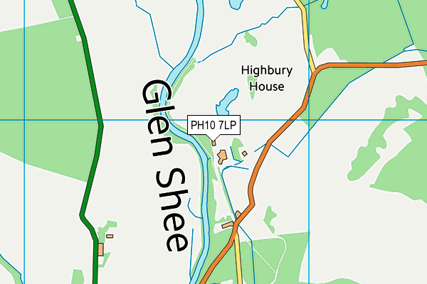 PH10 7LP map - OS VectorMap District (Ordnance Survey) PH10 7LP map - OS VectorMap District (Ordnance Survey)