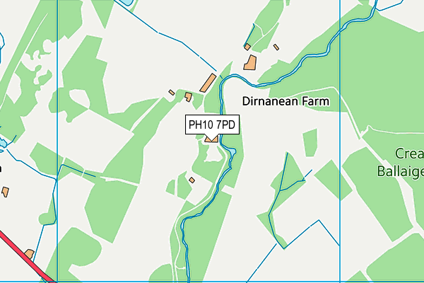 PH10 7PD map - OS VectorMap District (Ordnance Survey) PH10 7PD map - OS VectorMap District (Ordnance Survey)