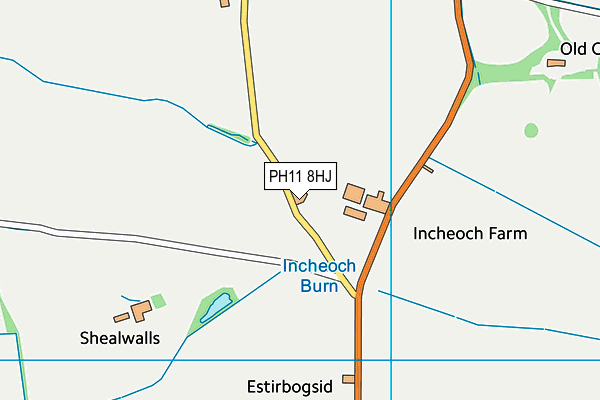 PH11 8HJ map - OS VectorMap District (Ordnance Survey) PH11 8HJ map - OS VectorMap District (Ordnance Survey)