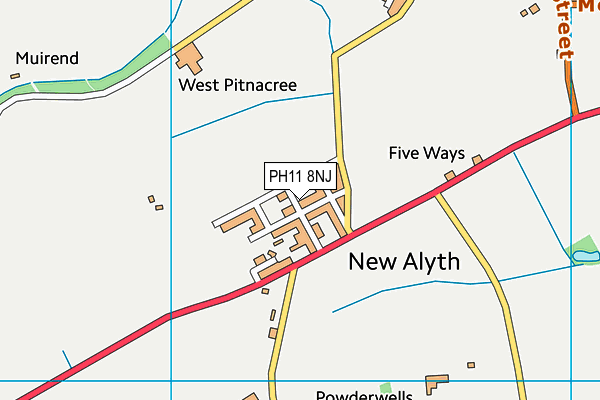 PH11 8NJ map - OS VectorMap District (Ordnance Survey) PH11 8NJ map - OS VectorMap District (Ordnance Survey)