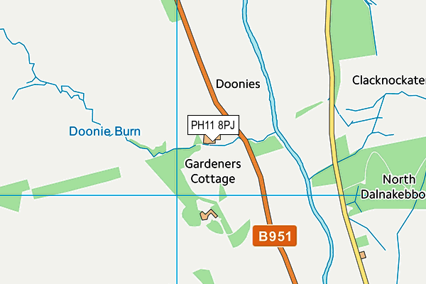 PH11 8PJ map - OS VectorMap District (Ordnance Survey) PH11 8PJ map - OS VectorMap District (Ordnance Survey)