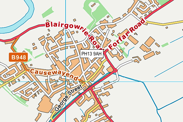 PH13 9AH map - OS VectorMap District (Ordnance Survey) PH13 9AH map - OS VectorMap District (Ordnance Survey)
