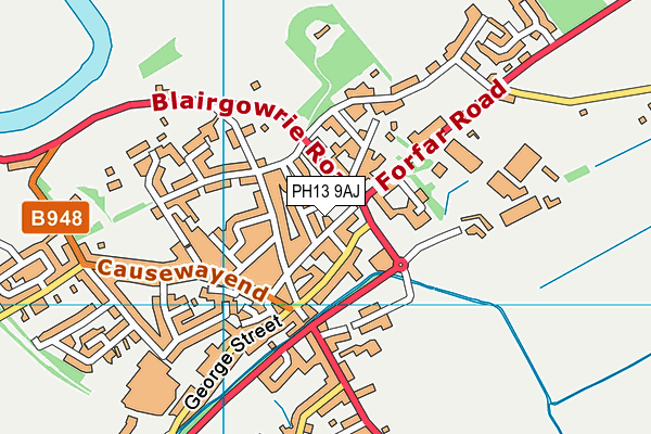 PH13 9AJ map - OS VectorMap District (Ordnance Survey) PH13 9AJ map - OS VectorMap District (Ordnance Survey)