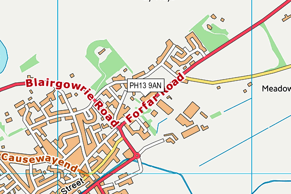 PH13 9AN map - OS VectorMap District (Ordnance Survey) PH13 9AN map - OS VectorMap District (Ordnance Survey)