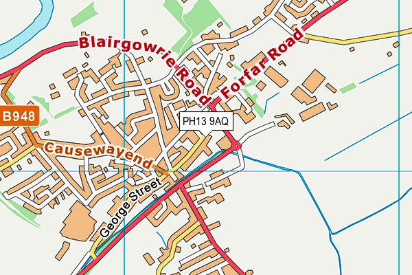 PH13 9AQ map - OS VectorMap District (Ordnance Survey) PH13 9AQ map - OS VectorMap District (Ordnance Survey)
