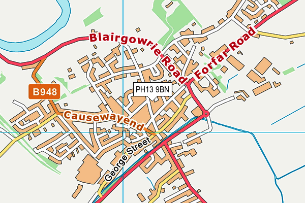 PH13 9BN map - OS VectorMap District (Ordnance Survey) PH13 9BN map - OS VectorMap District (Ordnance Survey)