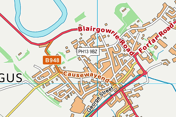 PH13 9BZ map - OS VectorMap District (Ordnance Survey) PH13 9BZ map - OS VectorMap District (Ordnance Survey)