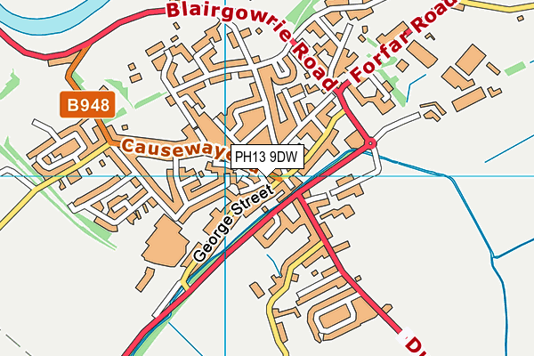 PH13 9DW map - OS VectorMap District (Ordnance Survey) PH13 9DW map - OS VectorMap District (Ordnance Survey)