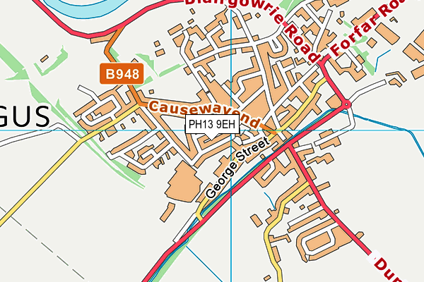 PH13 9EH map - OS VectorMap District (Ordnance Survey)