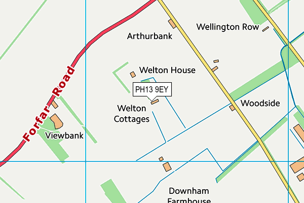 PH13 9EY map - OS VectorMap District (Ordnance Survey) PH13 9EY map - OS VectorMap District (Ordnance Survey)