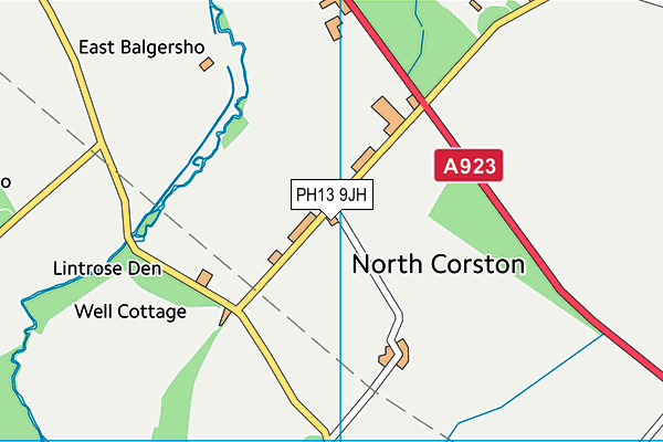 PH13 9JH map - OS VectorMap District (Ordnance Survey) PH13 9JH map - OS VectorMap District (Ordnance Survey)