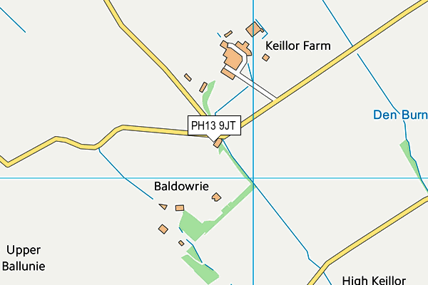 PH13 9JT map - OS VectorMap District (Ordnance Survey) PH13 9JT map - OS VectorMap District (Ordnance Survey)