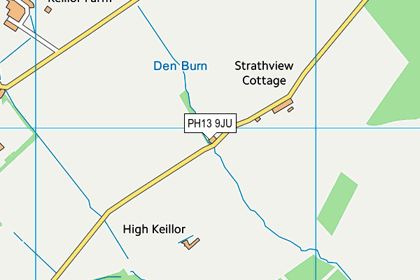 PH13 9JU map - OS VectorMap District (Ordnance Survey) PH13 9JU map - OS VectorMap District (Ordnance Survey)