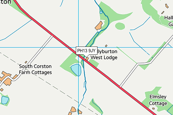 PH13 9JY map - OS VectorMap District (Ordnance Survey) PH13 9JY map - OS VectorMap District (Ordnance Survey)