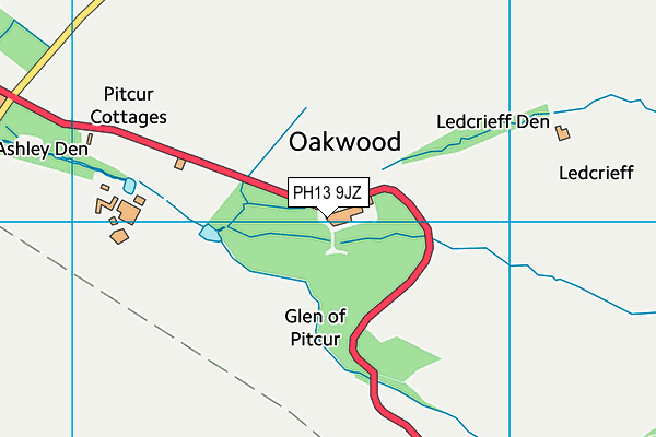 PH13 9JZ map - OS VectorMap District (Ordnance Survey) PH13 9JZ map - OS VectorMap District (Ordnance Survey)