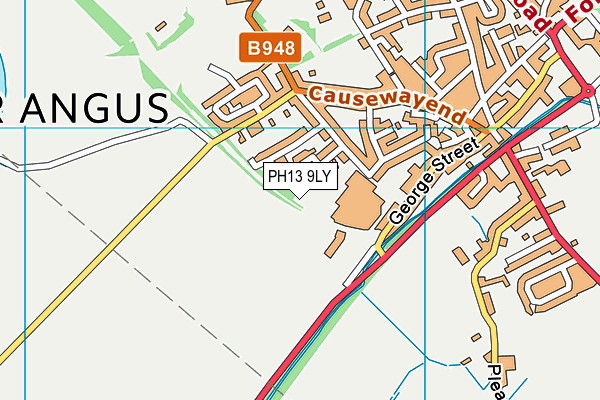 PH13 9LY map - OS VectorMap District (Ordnance Survey) PH13 9LY map - OS VectorMap District (Ordnance Survey)