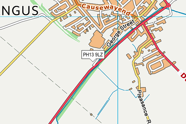 PH13 9LZ map - OS VectorMap District (Ordnance Survey) PH13 9LZ map - OS VectorMap District (Ordnance Survey)