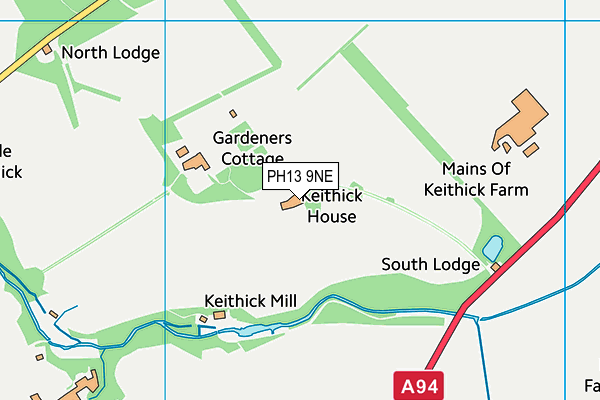 PH13 9NE map - OS VectorMap District (Ordnance Survey) PH13 9NE map - OS VectorMap District (Ordnance Survey)