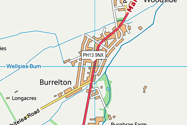 PH13 9NX map - OS VectorMap District (Ordnance Survey) PH13 9NX map - OS VectorMap District (Ordnance Survey)