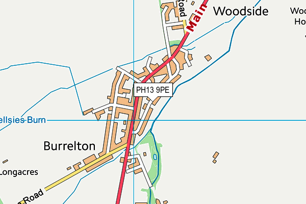 PH13 9PE map - OS VectorMap District (Ordnance Survey) PH13 9PE map - OS VectorMap District (Ordnance Survey)