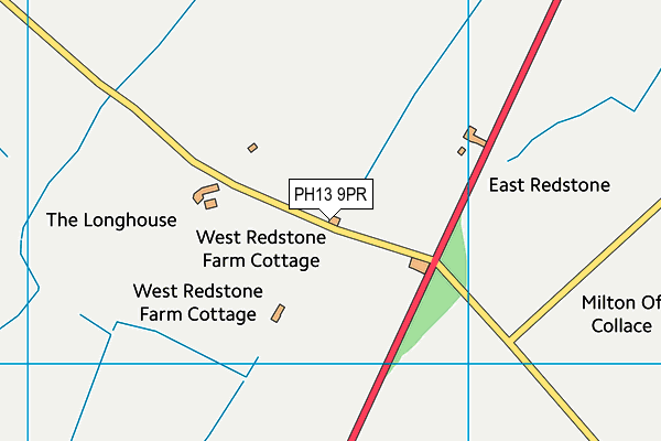 PH13 9PR map - OS VectorMap District (Ordnance Survey) PH13 9PR map - OS VectorMap District (Ordnance Survey)