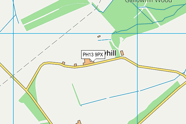 PH13 9PX map - OS VectorMap District (Ordnance Survey)