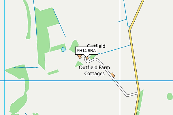 PH14 9RA map - OS VectorMap District (Ordnance Survey) PH14 9RA map - OS VectorMap District (Ordnance Survey)