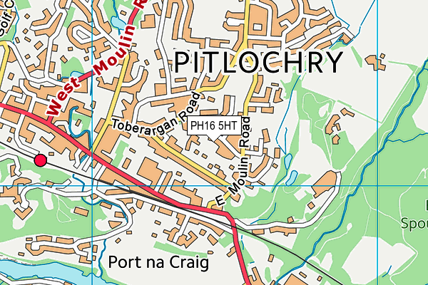 PH16 5HT map - OS VectorMap District (Ordnance Survey) PH16 5HT map - OS VectorMap District (Ordnance Survey)