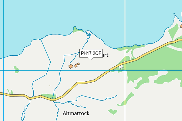 PH17 2QF map - OS VectorMap District (Ordnance Survey) PH17 2QF map - OS VectorMap District (Ordnance Survey)