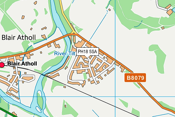 PH18 5SA map - OS VectorMap District (Ordnance Survey) PH18 5SA map - OS VectorMap District (Ordnance Survey)