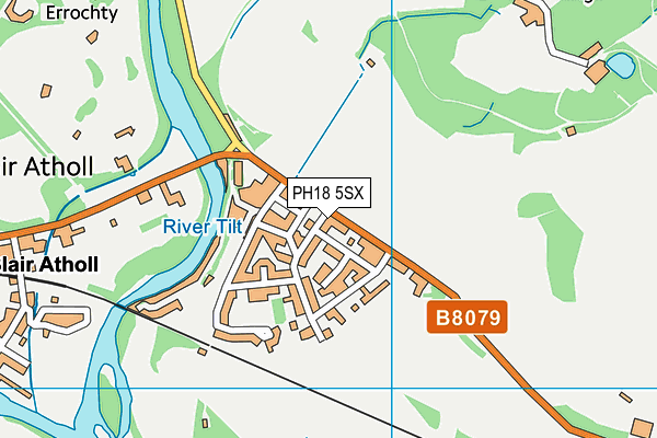 PH18 5SX map - OS VectorMap District (Ordnance Survey) PH18 5SX map - OS VectorMap District (Ordnance Survey)