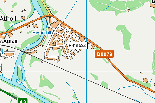 PH18 5SZ map - OS VectorMap District (Ordnance Survey) PH18 5SZ map - OS VectorMap District (Ordnance Survey)