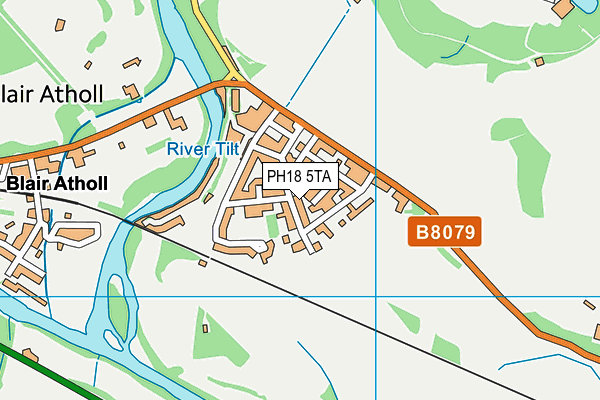 PH18 5TA map - OS VectorMap District (Ordnance Survey) PH18 5TA map - OS VectorMap District (Ordnance Survey)