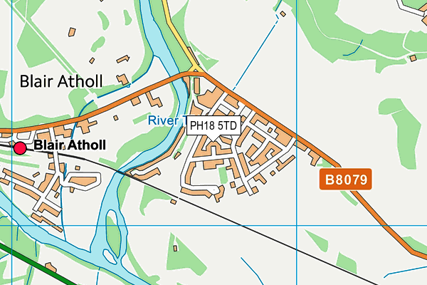 PH18 5TD map - OS VectorMap District (Ordnance Survey) PH18 5TD map - OS VectorMap District (Ordnance Survey)