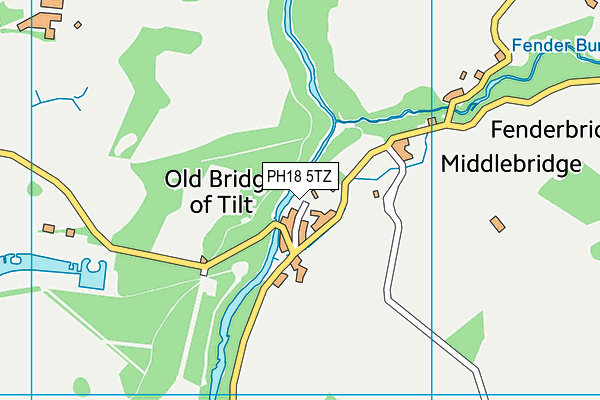 PH18 5TZ map - OS VectorMap District (Ordnance Survey) PH18 5TZ map - OS VectorMap District (Ordnance Survey)