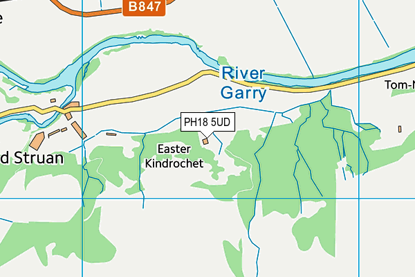 PH18 5UD map - OS VectorMap District (Ordnance Survey) PH18 5UD map - OS VectorMap District (Ordnance Survey)