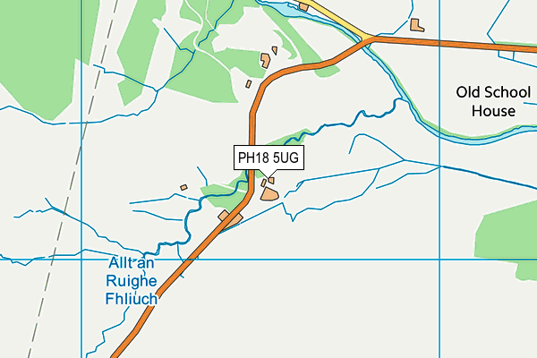 PH18 5UG map - OS VectorMap District (Ordnance Survey) PH18 5UG map - OS VectorMap District (Ordnance Survey)